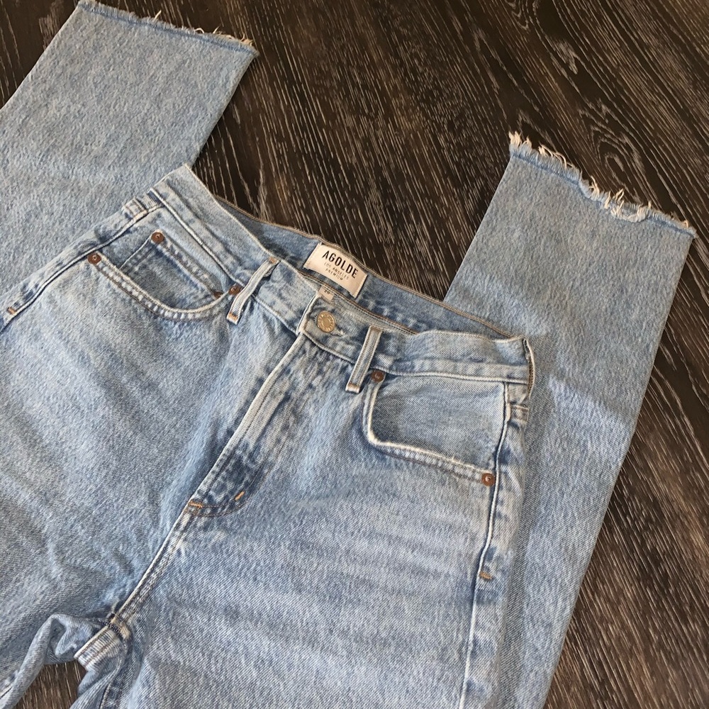 Agolde High Rise Straight Jeans